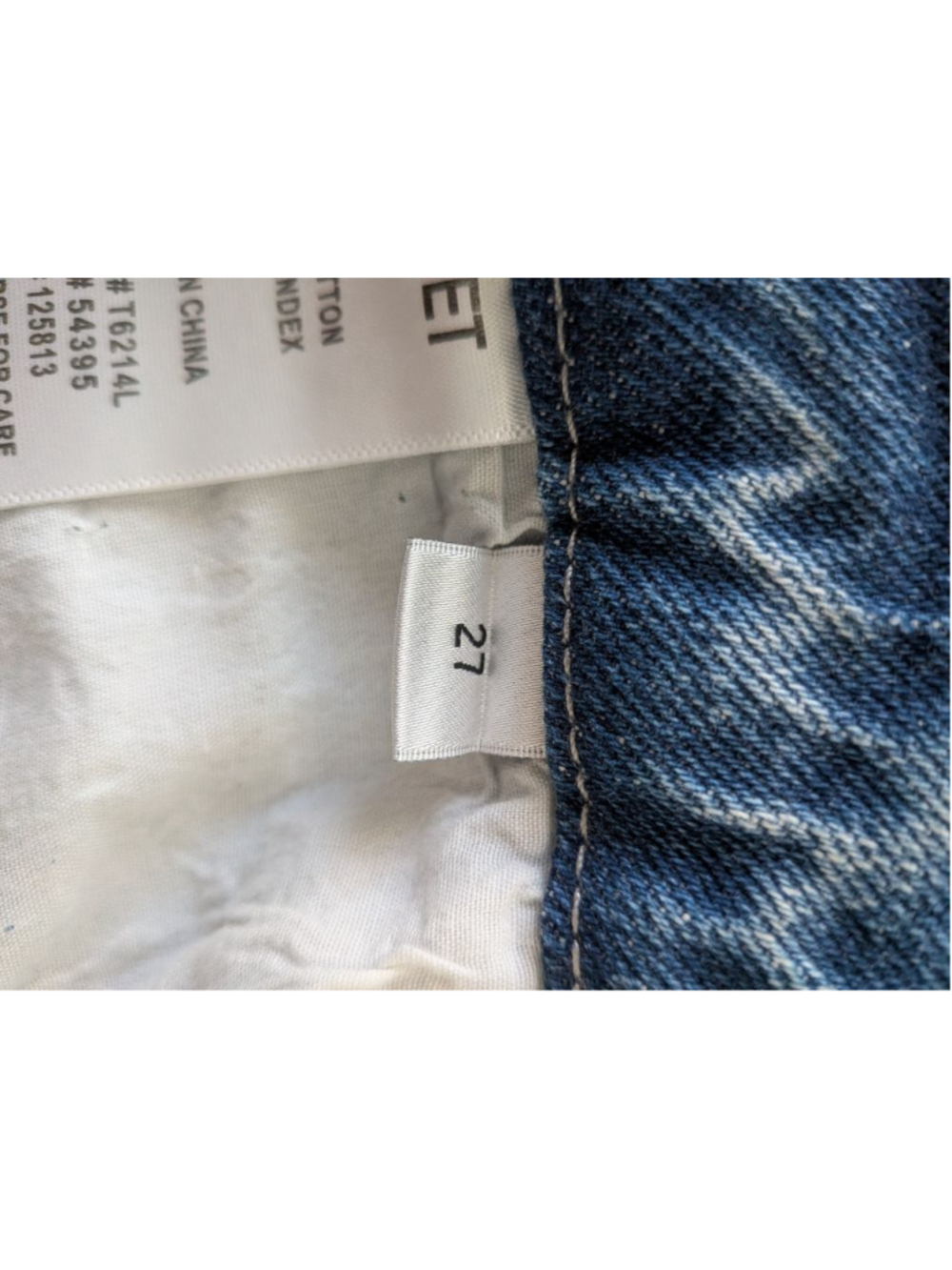 Vervet Distressed Wide Leg Crop Jeans Size 27 Light Wash High Rise Denim - Picture 6 of 9